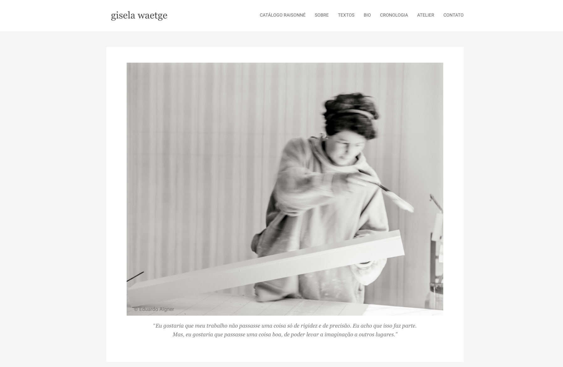 Gisela Waetge's Website